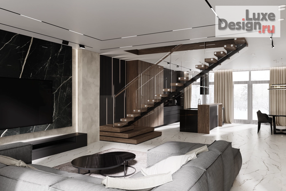 Дизайн интерьера частного дома "Гостиная в частном доме" (фото 1)