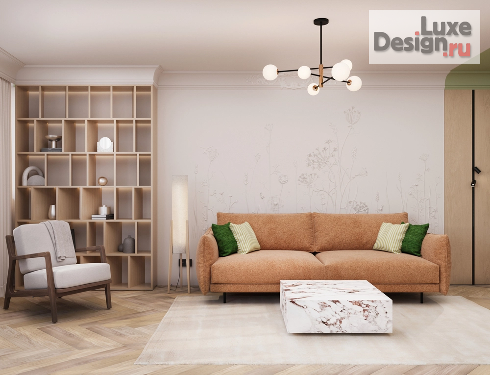 Дизайн интерьера однокомнатной квартиры "1-комнатная квартира в панельном доме" (фото 2)