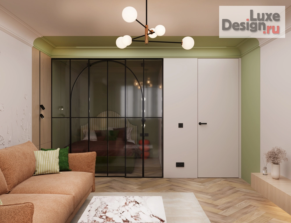 Дизайн интерьера однокомнатной квартиры "1-комнатная квартира в панельном доме" (фото 3)