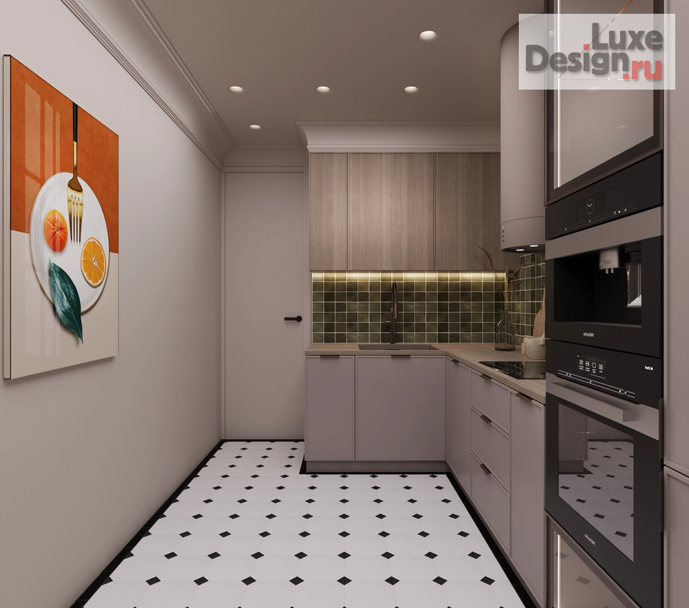 Дизайн интерьера однокомнатной квартиры "1-комнатная квартира в панельном доме" (фото 9)