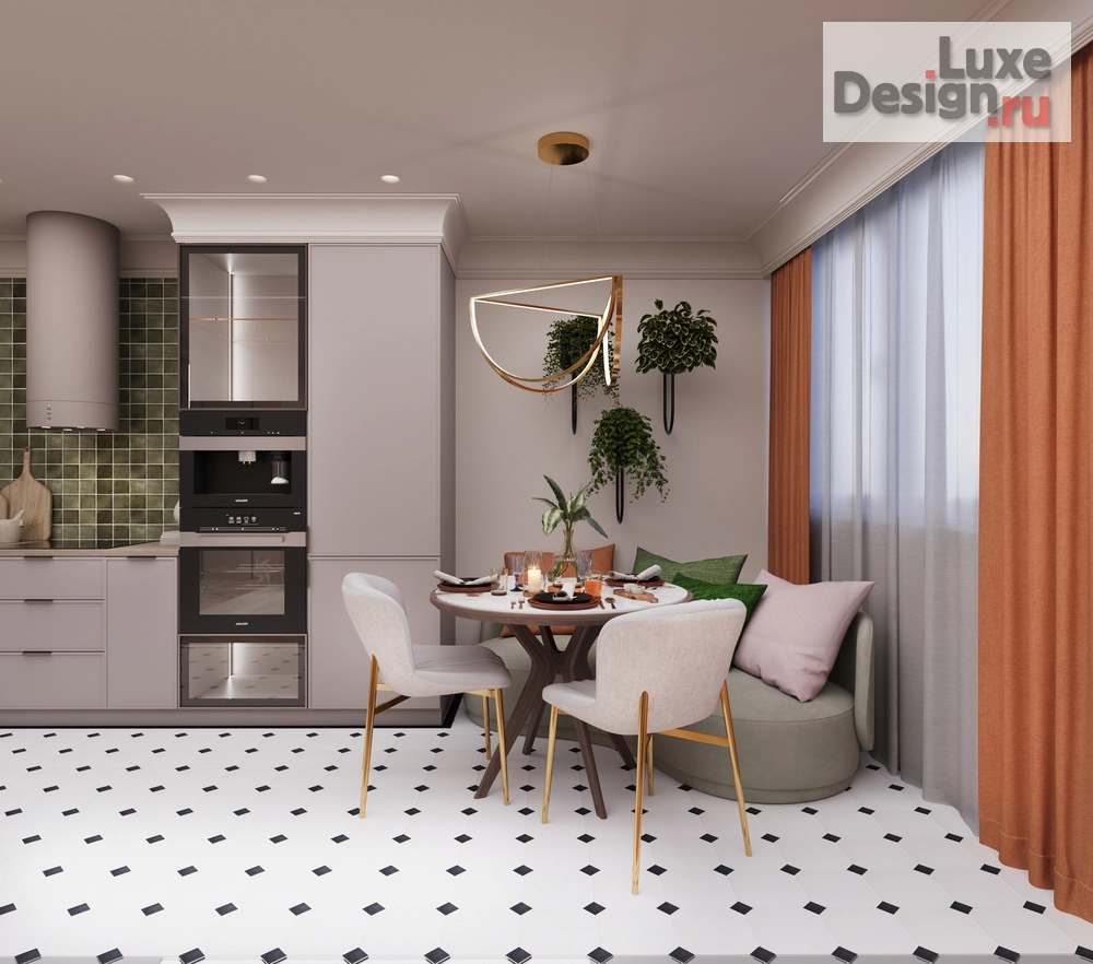 Дизайн интерьера однокомнатной квартиры "1-комнатная квартира в панельном доме" (фото 10)