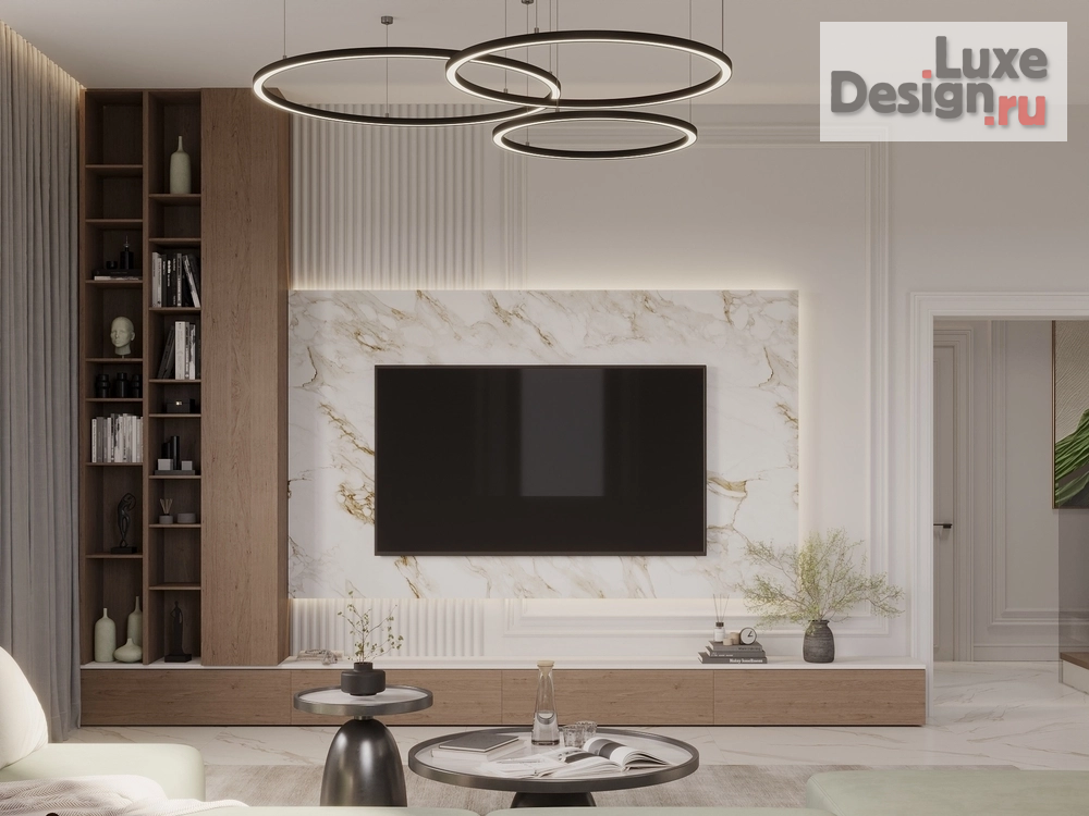 Дизайн интерьера гостиной "Дизайн интерьера кухни-гостиной в частном доме" (фото 11)