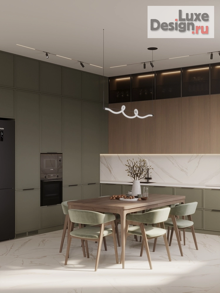 Дизайн интерьера гостиной "Дизайн интерьера кухни-гостиной в частном доме" (фото 3)