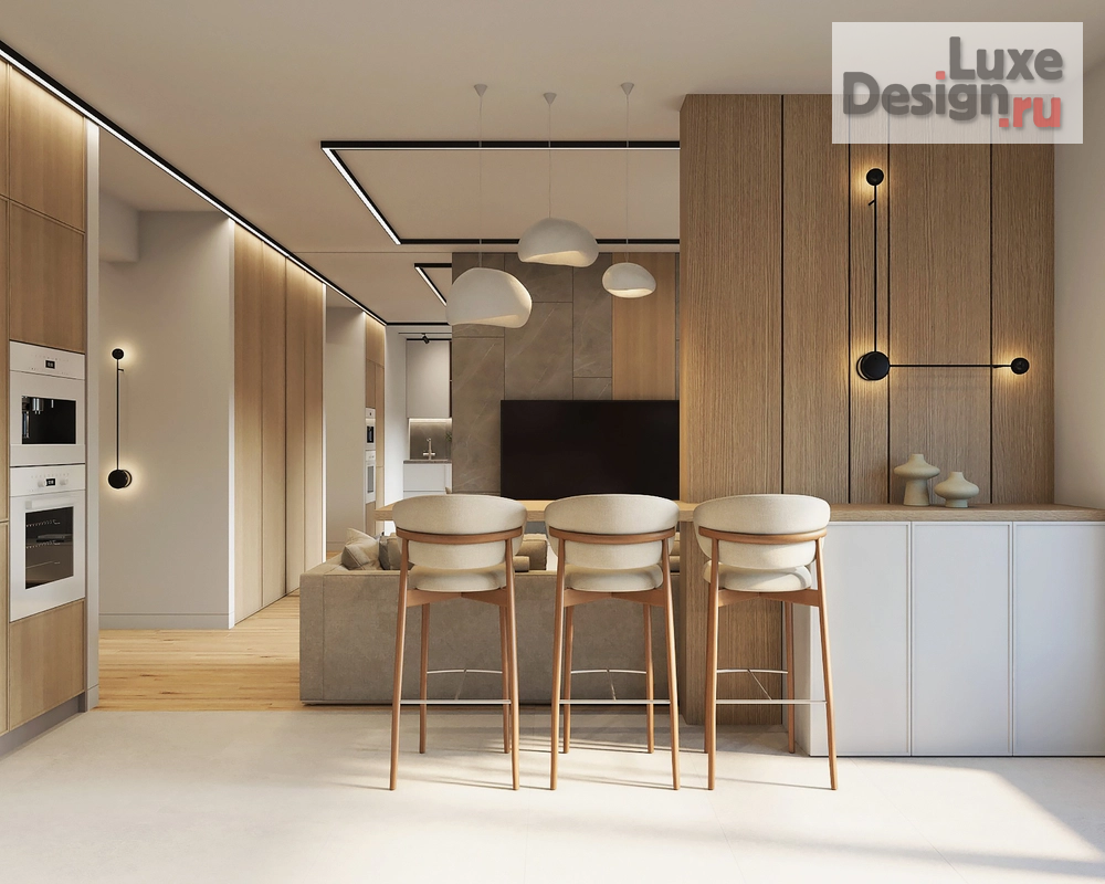 Дизайн интерьера квартиры "Минималистичный интерьер с природными акцентами" (фото 2)