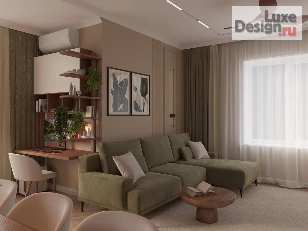 Дизайн интерьера гостиной "Дизайн-проект кухни-гостиной" (фото 6)