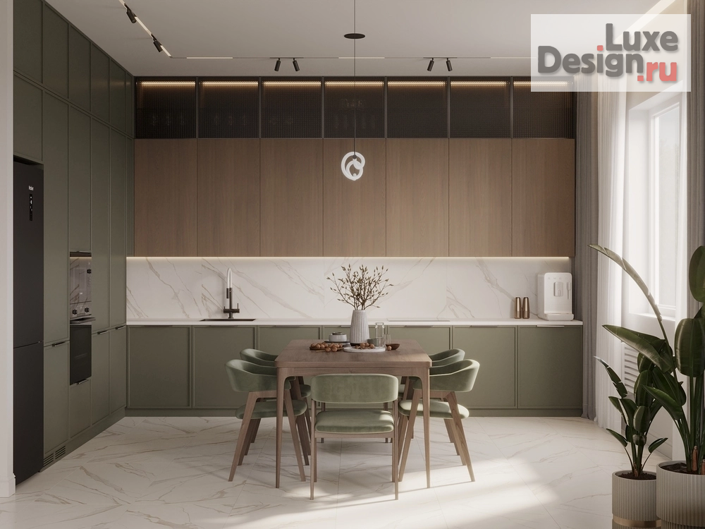 Дизайн интерьера гостиной "Дизайн интерьера кухни-гостиной в частном доме" (фото 8)