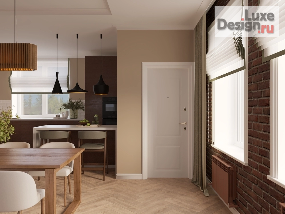 Дизайн интерьера гостиной "Дизайн-проект кухни-гостиной" (фото 10)