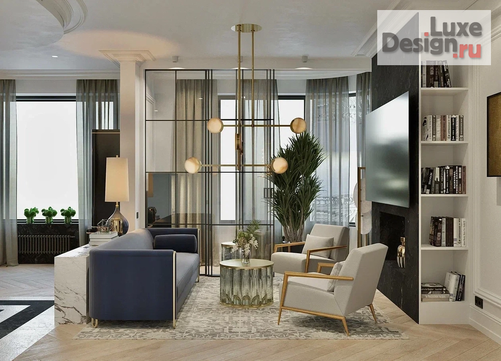 Дизайн интерьера квартиры "ЖК режиссер. Современная классика с акцентом на хранение" (фото 3)