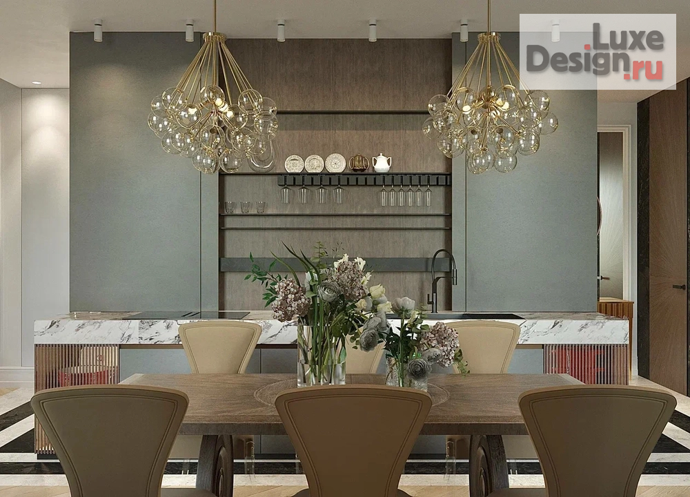 Дизайн интерьера квартиры "ЖК режиссер. Современная классика с акцентом на хранение" (фото 6)