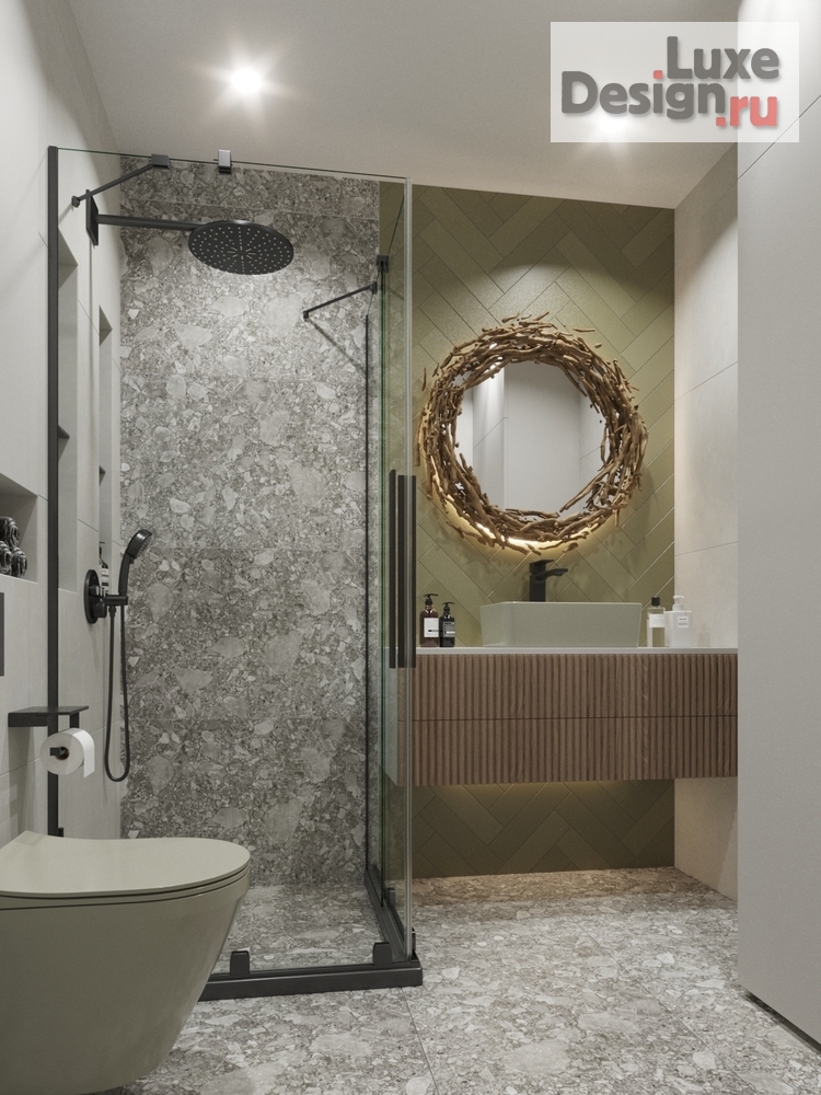 Дизайн интерьера однокомнатной квартиры "ЖК Альпийский квартал г. Сочи" (фото 11) от дизайнера Филимоненко Ольга Дизайн интерьера однокомнатной квартиры "ЖК Альпийский квартал г. Сочи" (фото 11)