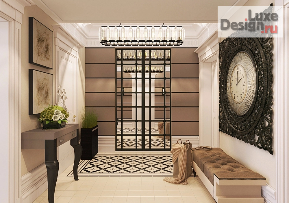 Дизайн интерьера квартиры "Дизайн квартиры с мужским характером жк "Идеал Хаус" 112 кв.м." (фото 4)