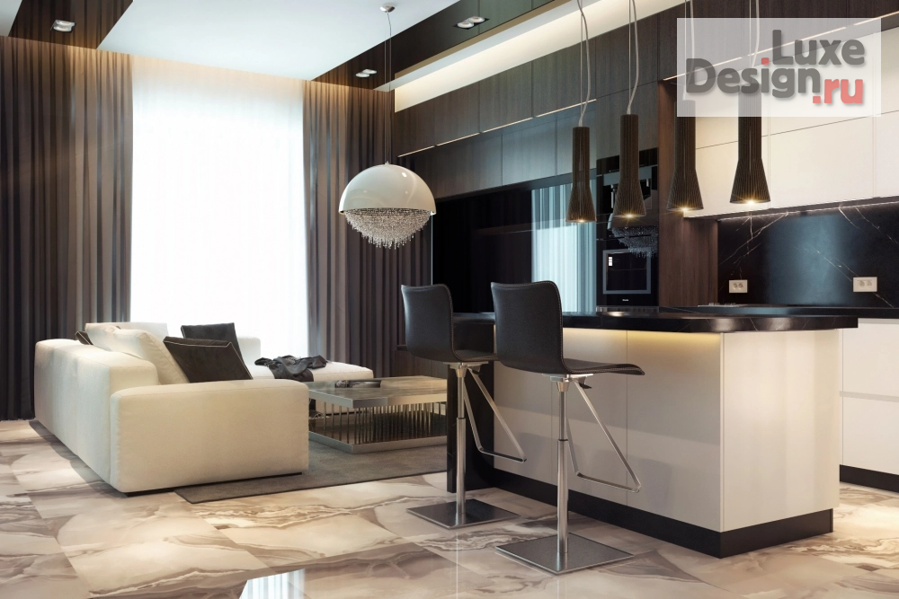 Дизайн интерьера апартаментов "Апартаменты в ЖК Актер Гэлакси Сочи" (фото 2)