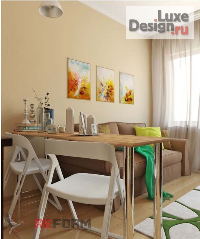 Дизайн интерьера квартиры студии "Проект квартиры-студии" (фото 3)