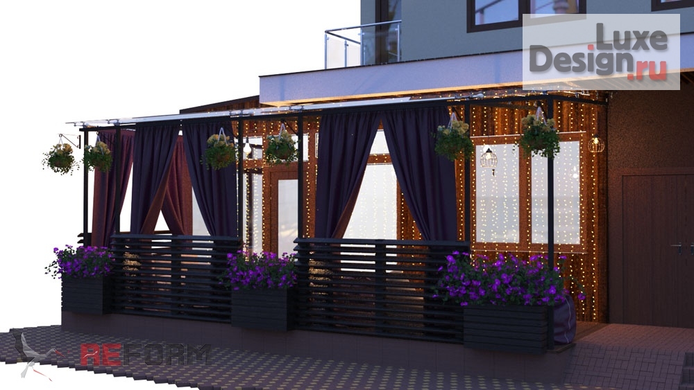 Дизайн интерьера кафе "Проект кальянной " (фото 5)