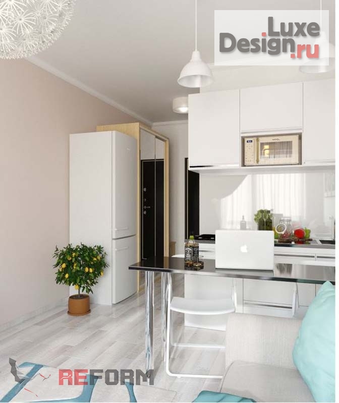 Дизайн интерьера квартиры студии "Проект квартиры-студии" (фото 2)