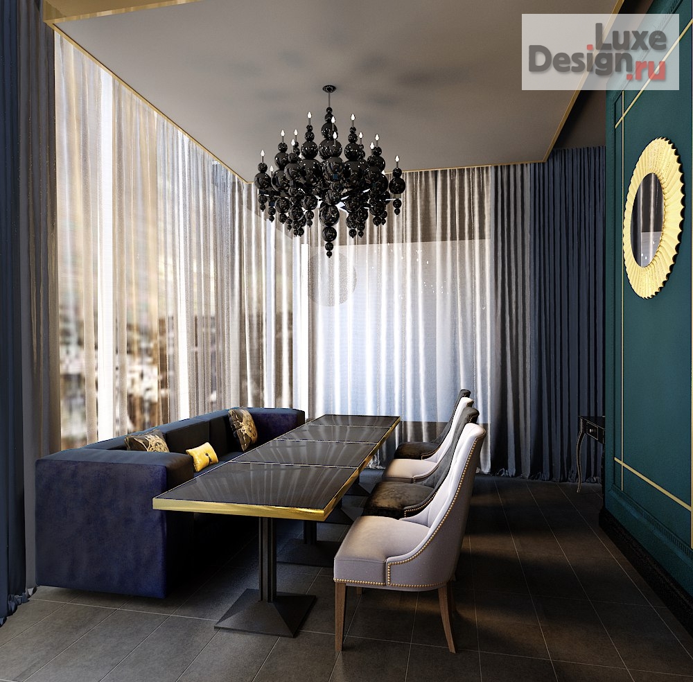 Дизайн интерьера ресторана "Ресторан "FIVE" г.Екатеринбург БЦ АНТЕЙ" (фото 9)