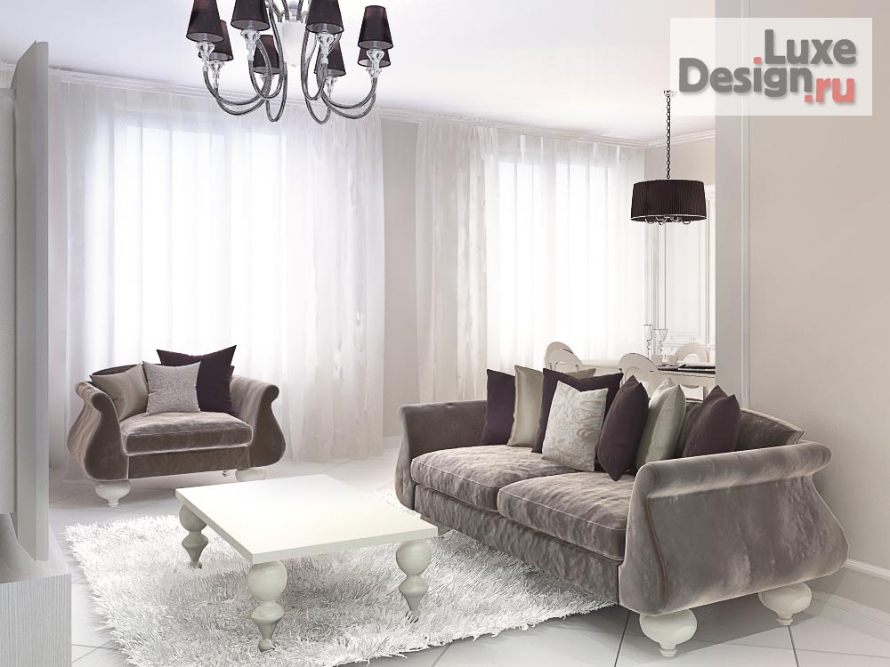 Дизайн интерьера четырехкомнатной квартиры "Квартира в МК Южное Чертаново г.Москва" (фото 3)