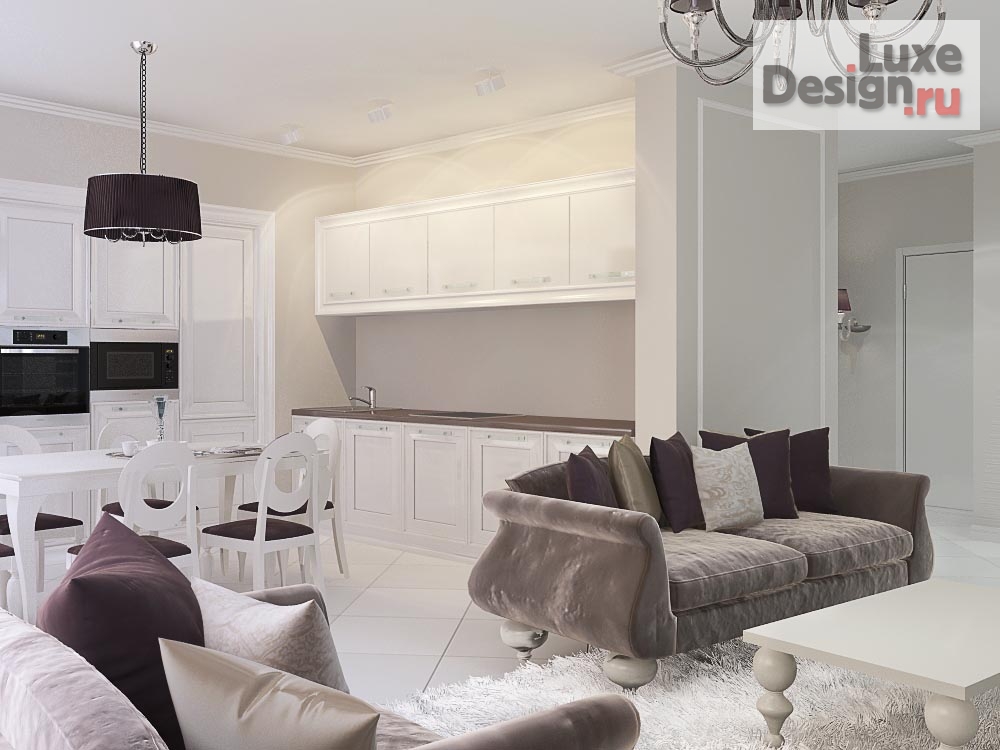 Дизайн интерьера четырехкомнатной квартиры "Квартира в МК Южное Чертаново г.Москва" (фото 4)