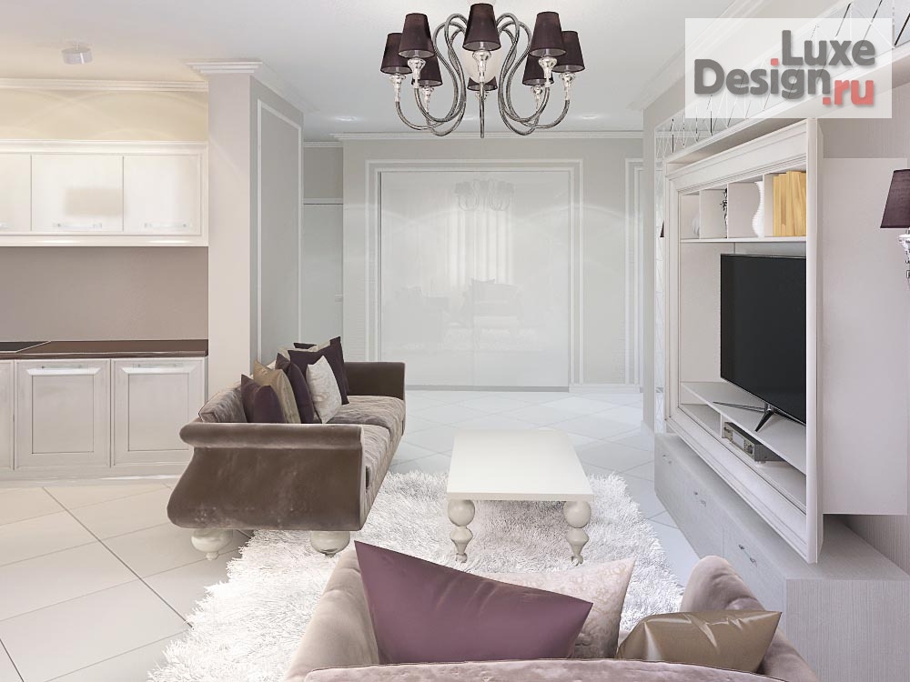 Дизайн интерьера четырехкомнатной квартиры "Квартира в МК Южное Чертаново г.Москва" (фото 5)