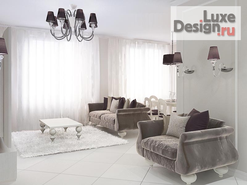 Дизайн интерьера четырехкомнатной квартиры "Квартира в МК Южное Чертаново г.Москва" (фото 6)