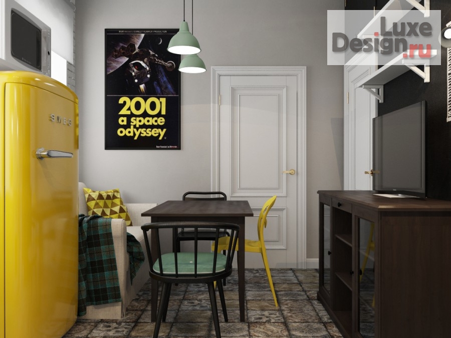 Дизайн интерьера квартиры "Проект небольшой квартиры в старинном флигеле г.Пушкин Санкт Петербурбург" (фото 4)