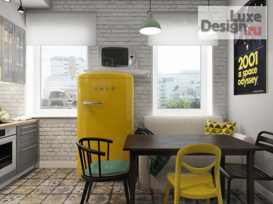 Дизайн интерьера квартиры "Проект небольшой квартиры в старинном флигеле г.Пушкин Санкт Петербурбург" (фото 5)