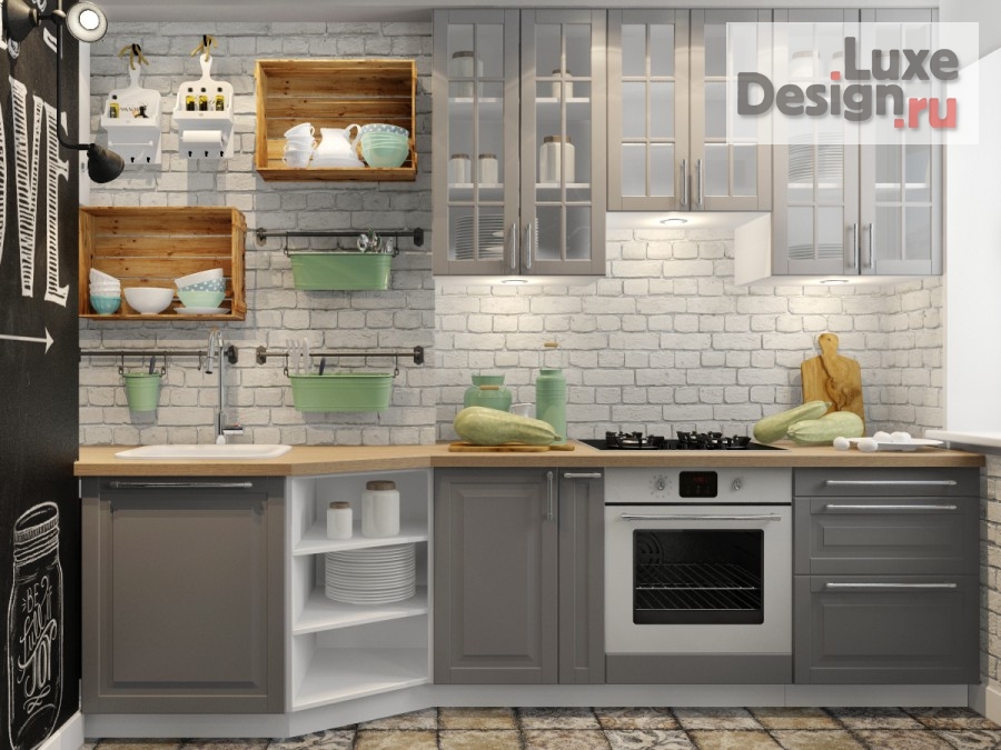 Дизайн интерьера квартиры "Проект небольшой квартиры в старинном флигеле г.Пушкин Санкт Петербурбург" (фото 2)