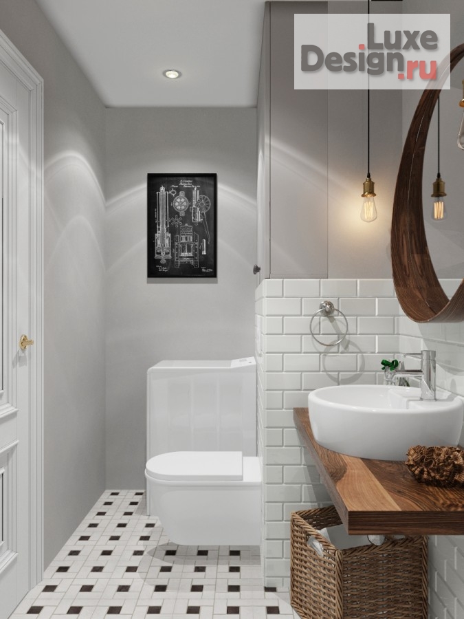 Дизайн интерьера квартиры "Проект небольшой квартиры в старинном флигеле г.Пушкин Санкт Петербурбург" (фото 11)