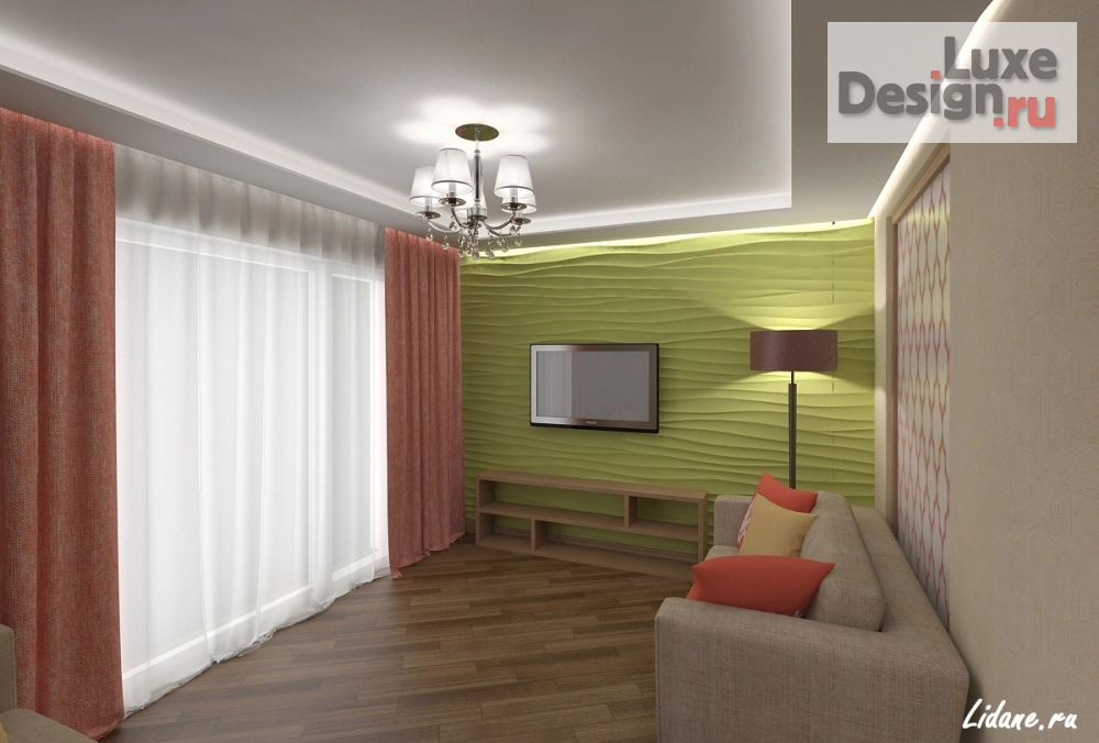 Дизайн интерьера апартаментов "Летние семейные апартаменты. Сочи, ул. Черноморская." (фото 4)