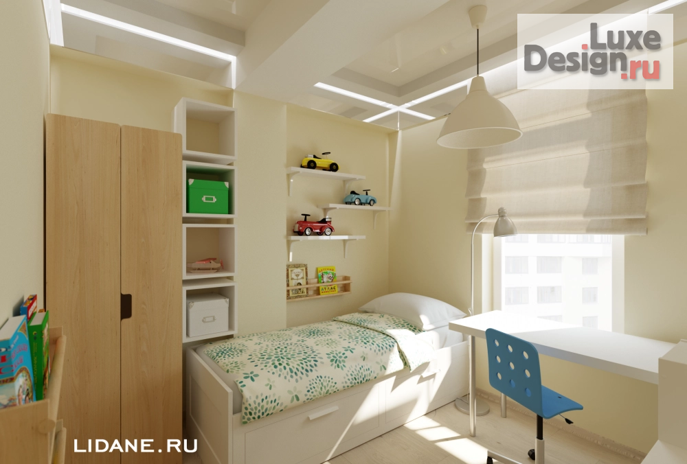 Дизайн интерьера детской "Детская. Сочи, ул. Пасечная." (фото 2)