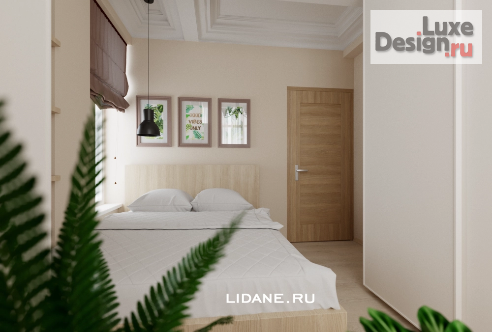 Дизайн интерьера спальни "Спальня. Сочи, ул. Пасечная." (фото 1)