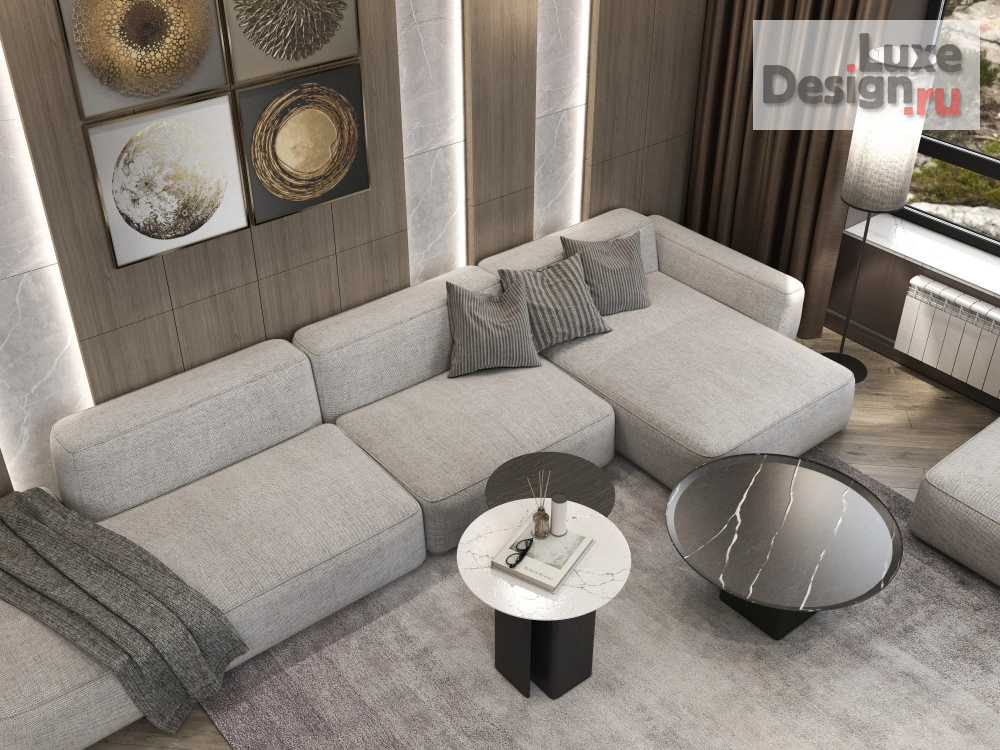 Дизайн интерьера загородного дома "Интерьер дома в Саранске" (фото 3)