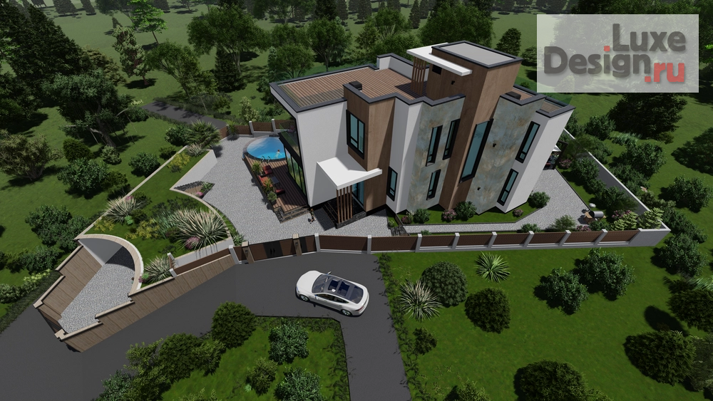 Частная архитектура "Эскизный проект оформления фасадов частного жилого дома г. Сочи" (фото 8)