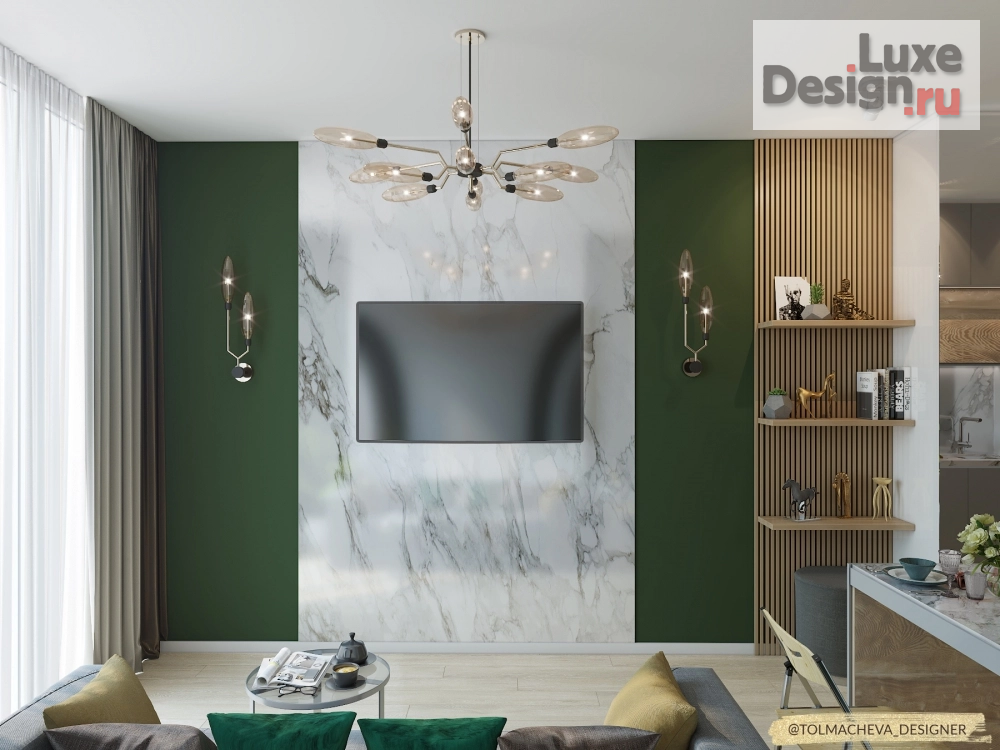 Дизайн интерьера квартиры студии "Мужская квартира-студия" (фото 8)