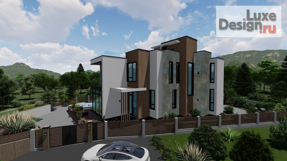 Частная архитектура "Эскизный проект оформления фасадов частного жилого дома г. Сочи" (фото 7)