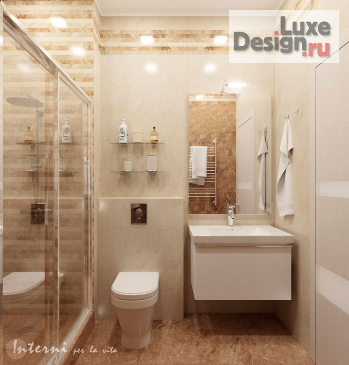 Дизайн интерьера спальни "Белый глянец" (фото 7)