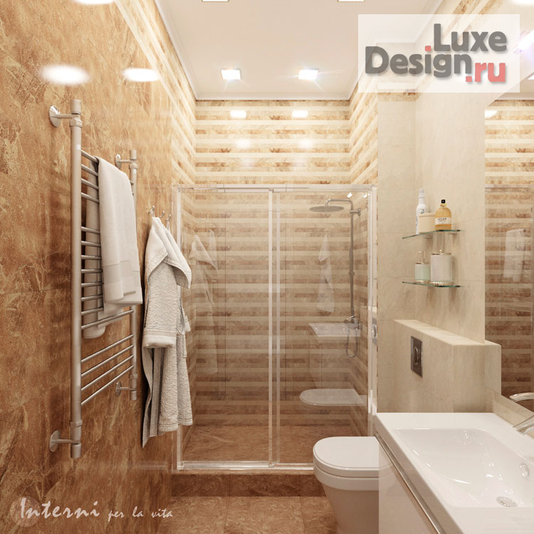 Дизайн интерьера спальни "Белый глянец" (фото 9)