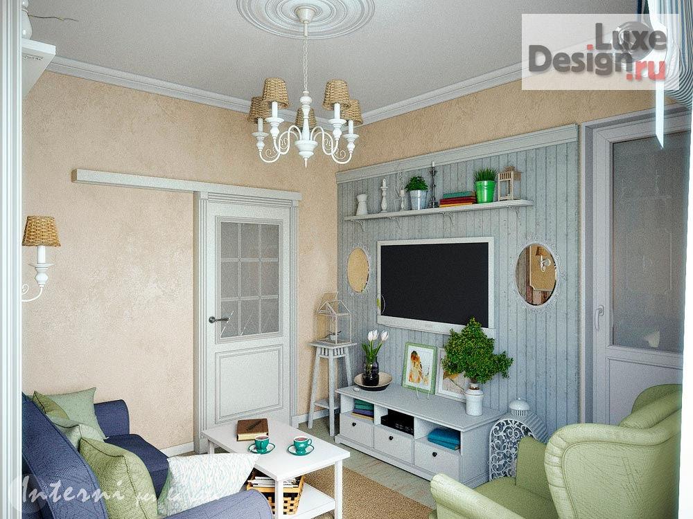 Дизайн интерьера гостиной "Дизайн проект. ЖК Чистые пруды. Сочи " (фото 2)