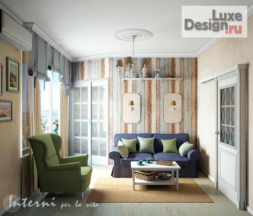 Дизайн интерьера гостиной "Дизайн проект. ЖК Чистые пруды. Сочи " (фото 4)