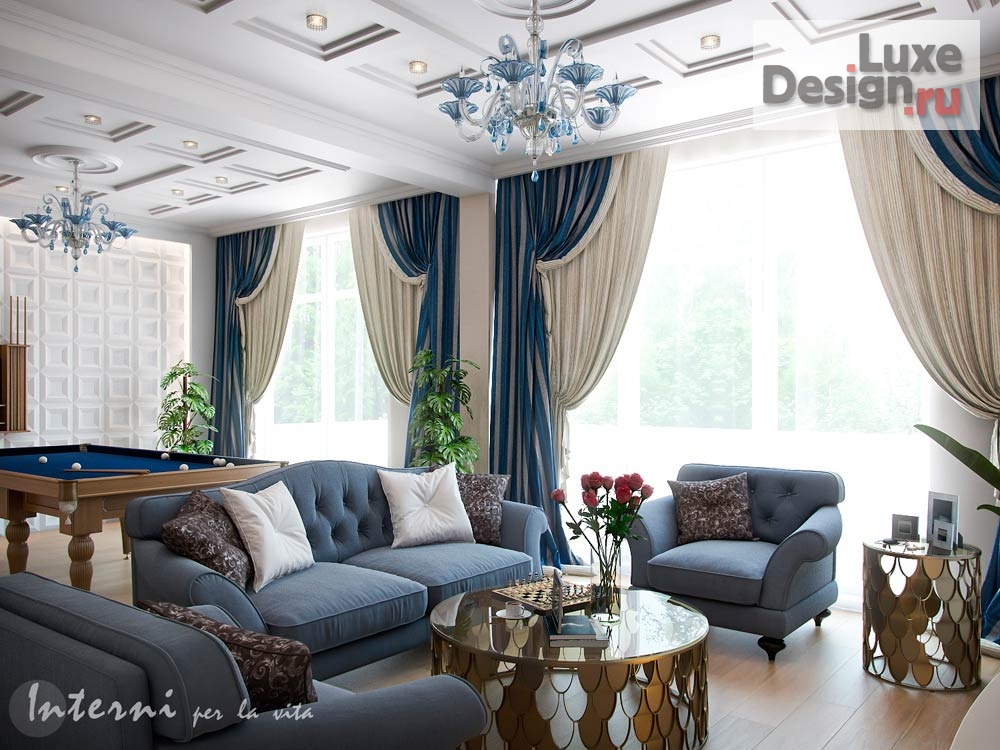 Дизайн интерьера коттеджа "Дизайн проект . ЖК  Сосновый бор. Сочи" (фото 1)