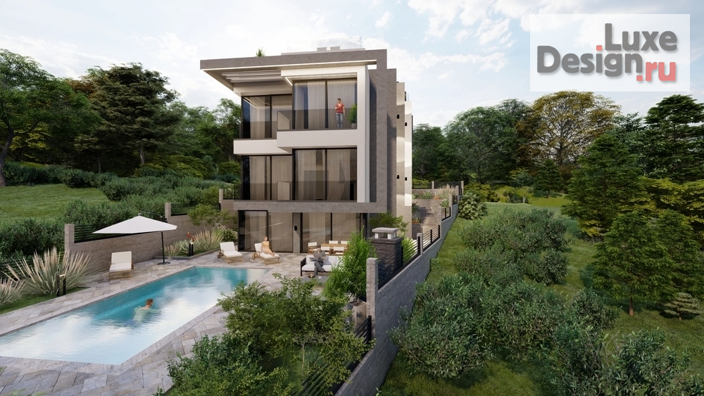 Частная архитектура "Эскизный проект частного жилого дома в  Адлерском р-не г. Сочи" (фото 7)