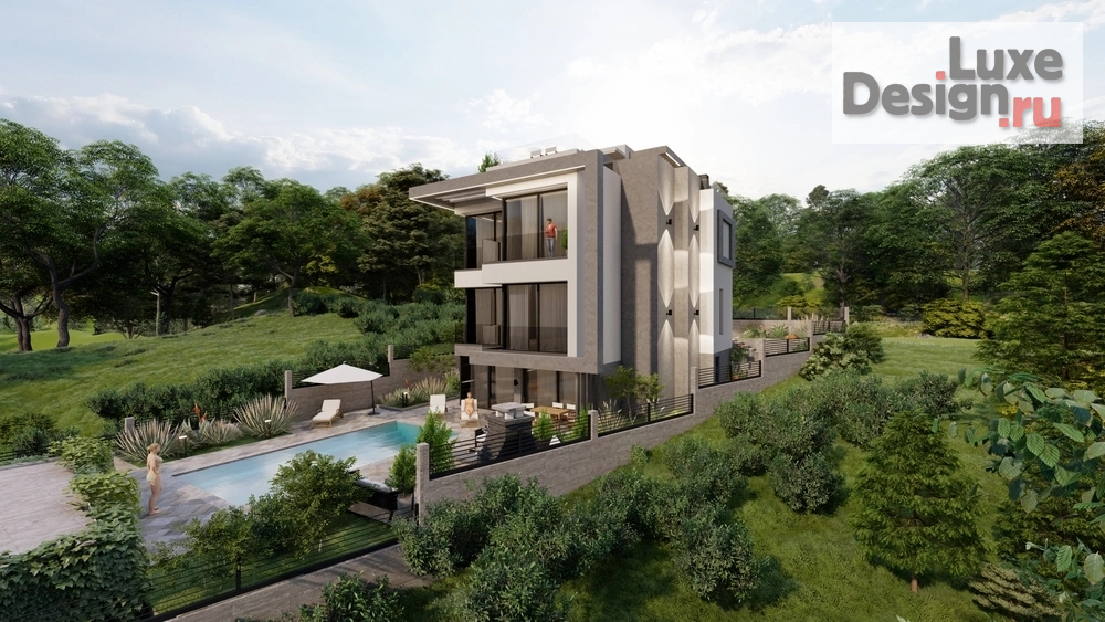 Частная архитектура "Эскизный проект частного жилого дома в  Адлерском р-не г. Сочи" (фото 2)