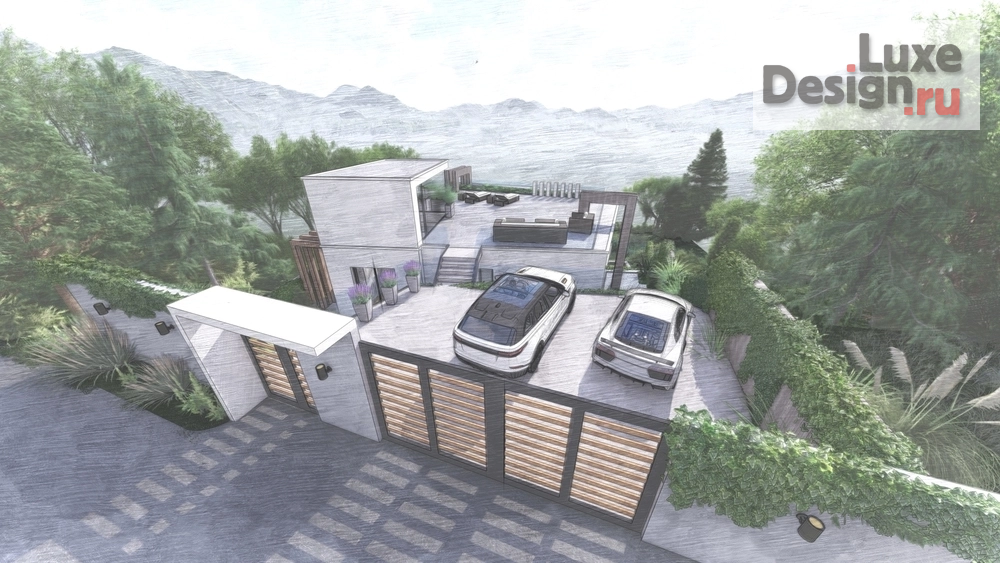 Частная архитектура "Эскизный проект частного жилого дома в  г. Сочи" (фото 5)