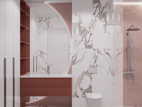 Дизайн интерьера санузла в Сочи "Санузел с душевой"