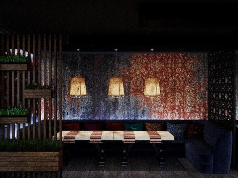 Дизайн интерьера ресторана в Сочи "Проект кафе в г.Каменск-Уральский"